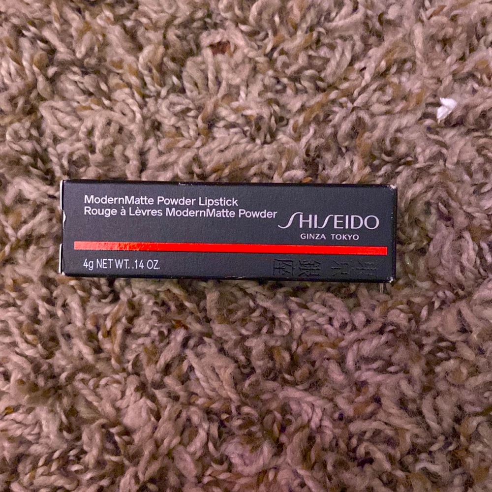 New shisheido matte red lipstick